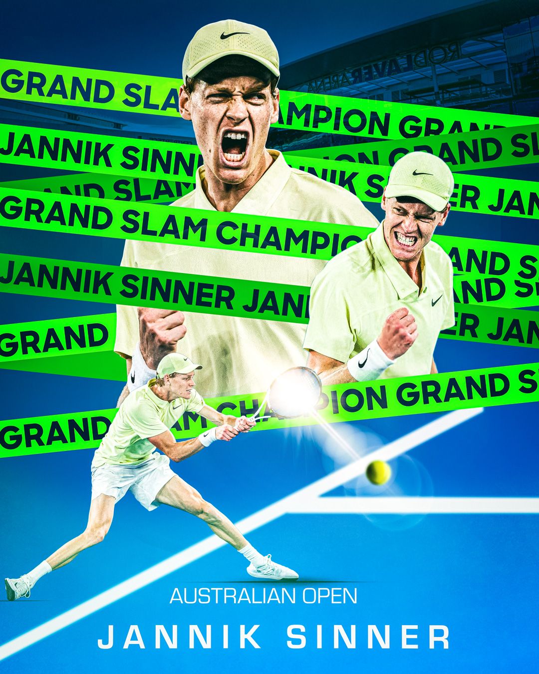 Australian Open 2025 — Jannik Sinner key visual